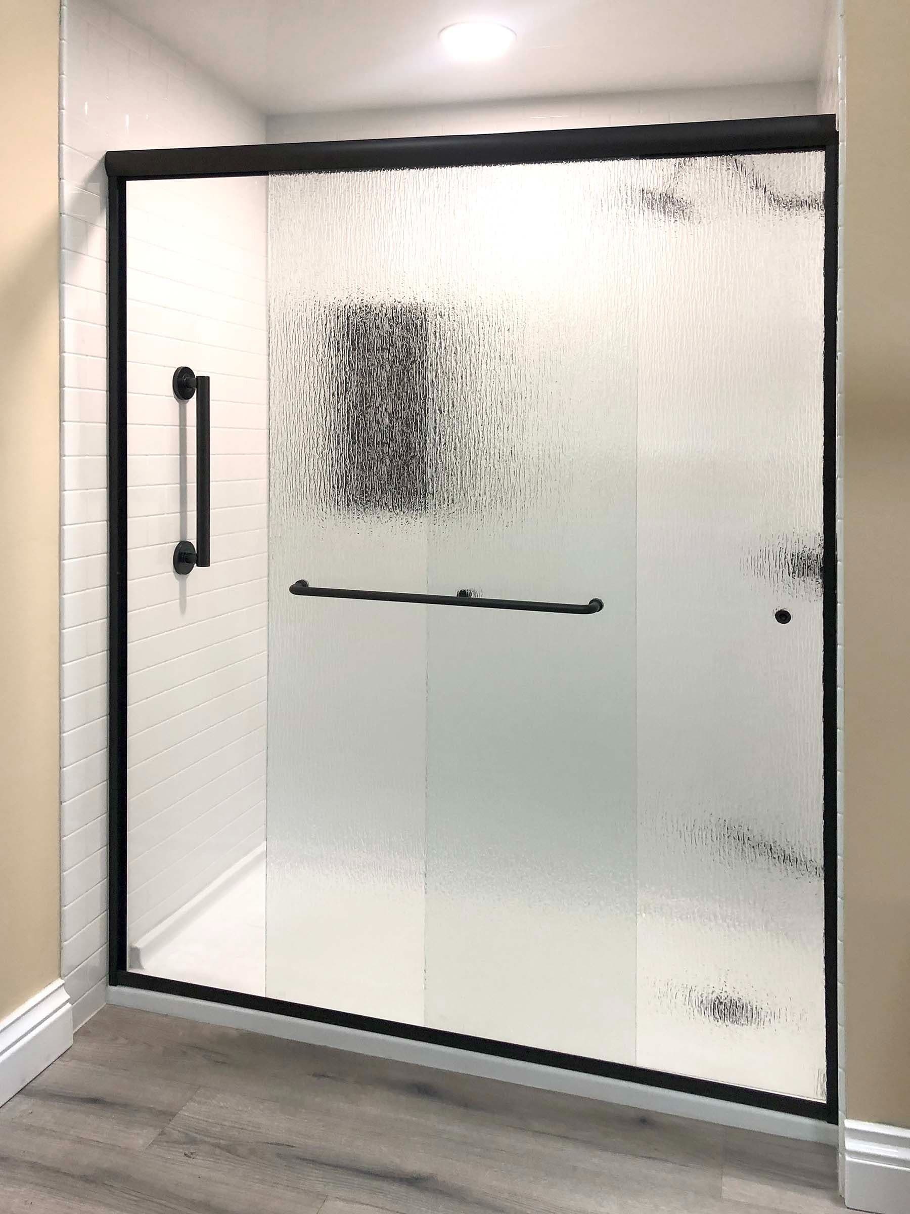framed shower door